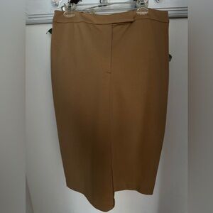 Elegant Tan Pencil Skirt